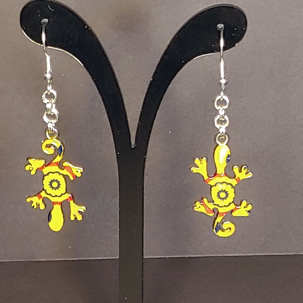 Gecko earrings - Picture 4 of 8